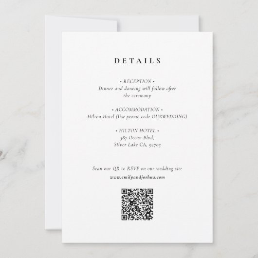 Rustieke wijnmakerij Alles in één bruiloft Kaart (Achterkant)