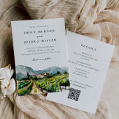 Rustieke wijnmakerij Alles in één bruiloft Kaart