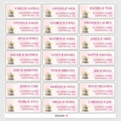 Rustieke wijnmakerij bruiloft gast Adresetiketten Sticker (Vel)