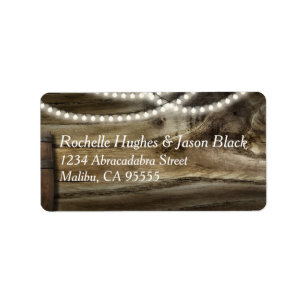 Rustieke Wijnmakerij Bruiloft Medium label