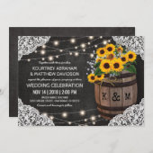 Rustieke wijnmakerij bruiloft uitnodiging | Strijk (Voorkant / Achterkant)