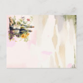 Rustieke wijnmakerij Chic Grapevine-geïnspireerde  Aankondigingskaart (Achterkant)