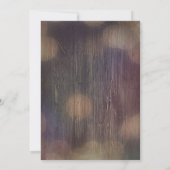 Rustieke wijnmakerij en strijklichten bruiloft kaart (Achterkant)