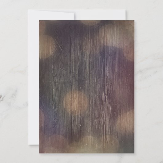 Rustieke wijnmakerij en strijklichten bruiloft kaart (Achterkant)