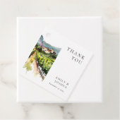 Rustieke wijnmakerij Landschap Bruiloft Bedankjes Labels (In situ)