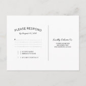 Rustieke Wijnmakerij Roze Bloemenverlichting Bruil Uitnodiging Briefkaart (Achterkant)