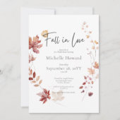 Rustieke wijnroest laat Herfst in liefde Vrijgezel Kaart (Voorkant)