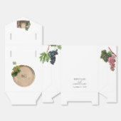 Rustieke wijnvat wijnmakerij wijngaard bruiloft bedankdoosjes (Ongevouwen)