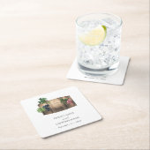 Rustieke wijnvat wijnmakerij wijngaard bruiloft kartonnen onderzetters (Insitu)