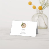 Rustieke wijnvat wijnmakerij wijngaard bruiloft plaatskaartje (Achterkant)