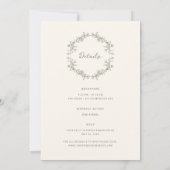 Rustieke  Wijze Bloemen Alles in Een Huwelijk Kaart (Achterkant)