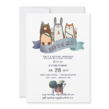 Rustieke WILD EEN Bosdieren Stam Baby Jongen