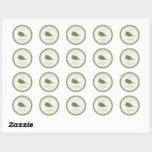 Rustieke Wild Knoflooklabel Kraft Sticker (Vel)