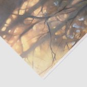 Rustieke Wild Mushroom Cluster Illustratie Tissuepapier (Detail)