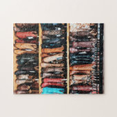 Rustieke Wild West Cowboy Boots Americana Country Legpuzzel (Horizontaal)