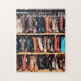Rustieke Wild West Cowboy Boots Americana Country Legpuzzel