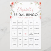 Rustieke Wildbloemen Bingo spel Kaart (Voorkant)
