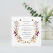 Rustieke Wildbloemen Bloemen Bloemen Vrijgezellenf Kaart (Staand voorkant)