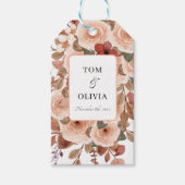 Rustieke Wildbloemen Bruiloft Cadeaulabel (Voorkant)