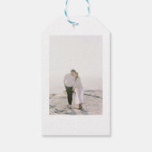 Rustieke Wildbloemen Bruiloft Cadeaulabel (Achterkant)