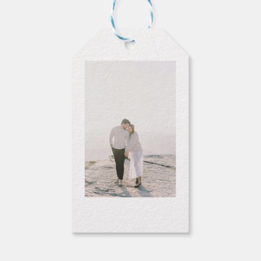 Rustieke Wildbloemen Bruiloft Cadeaulabel (Achterkant)