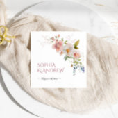Rustieke Wildbloemen Bruiloft servetten