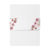 Rustieke Wildbloemen bruiloft uitnodiging buik ban Uitnodigingen Wikkel (Achterkant Voorbeeld)