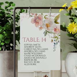 Rustieke Wildbloemen Bruiloft Zitkaart Kaarten