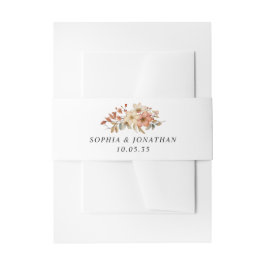 Rustieke Wildbloemen Herfst Bruiloft Uitnodigingen Wikkel