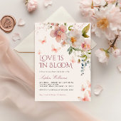 Rustieke Wildbloemen Liefde is in bloei uitnodigin Kaart