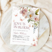 Rustieke Wildbloemen Liefde is in bloei uitnodigin Kaart