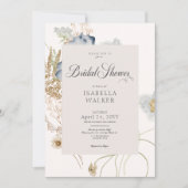 Rustieke Wildbloemen op Cream Vrijgezellenfeest Kaart (Voorkant)