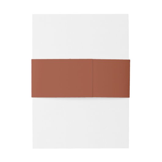 Rustieke Wildbloemen Script Terracotta bruiloft Uitnodigingen Wikkel (Achterkant Voorbeeld)