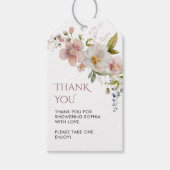 Rustieke Wildbloemen Vrijgezellenfeest Cadeau Labe Cadeaulabel (Voorkant)