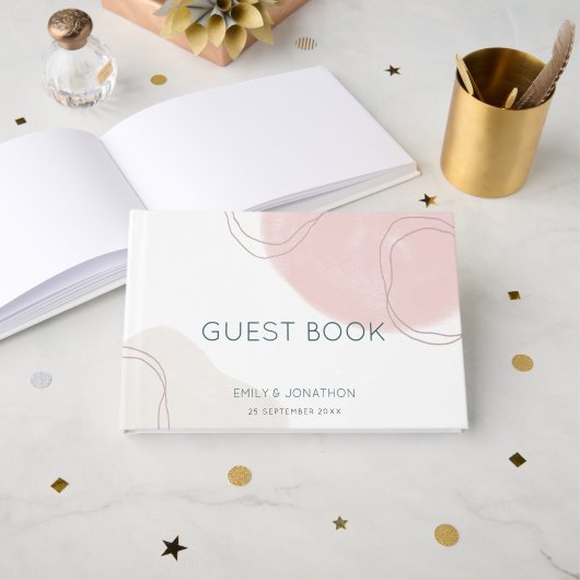 Rustieke Wildbloemen Zonnebloemen Bruiloft Gastenboek (Voorkant open)