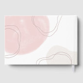 Rustieke Wildbloemen Zonnebloemen Bruiloft Gastenboek (Achterkant)