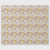 Rustieke Wilde Bloem Botanische Herfst Bloemstuk Cadeaupapier (Vlak)