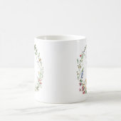 Rustieke Wilde Bloem Bruiloftsgeschenk Koffiemok (Center)