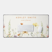 Rustieke Wilde Bloem Bureaumat (Keyboard & Muis)