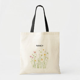 Rustieke wilde bloem Canvas tas