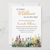 Rustieke Wilde Bloem Geel Boho Bloemenkinderfeestj Kaart (Voorkant)