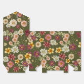 Rustieke wilde bloem salie groen baby shower bedankdoosjes (Ongevouwen)