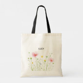 Rustieke Wilde Bloem Tote Bag (Achterkant)