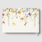 Rustieke Wilde Bloemen Begrafenis Gastenboek (Achterkant)