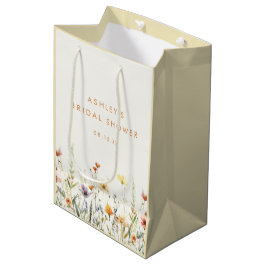 Rustieke Wilde Bloemen Bruidsdouche Medium Cadeauzakje