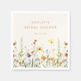 Rustieke Wilde Bloemen Bruidsdouche Servet