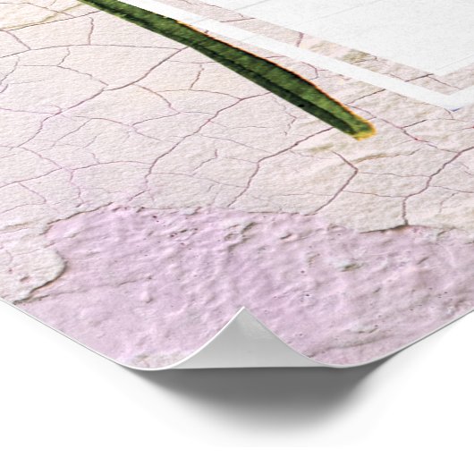 Rustieke Wilde Bloemen Bruidstheeceremonie Poster (Hoek)