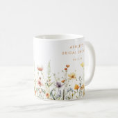 Rustieke Wilde Bloemen Bruiloftsborrel Koffiemok (Voorkant rechts)