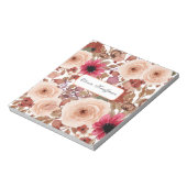 Rustieke wilde bloemen notitieblok (Linkerzijde)