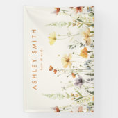 Rustieke Wilde Bloemen Openingsbanner Spandoek (Verticaal)